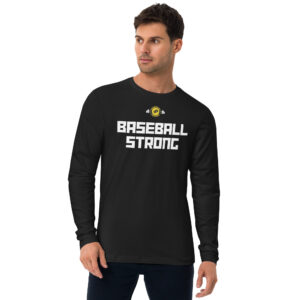 Baseball Strong Long Sleeve Fitted Crew
